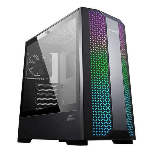 ANT ESPORTS ICE-280TG RGB ATX Mid Tower Cabinet (Black)