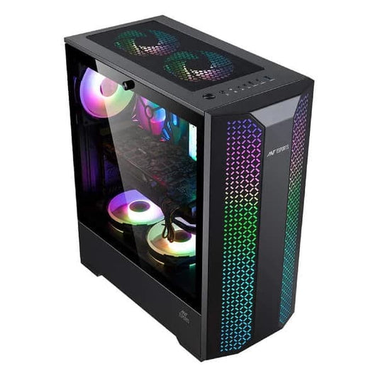 ANT ESPORTS ICE-280TG RGB ATX Mid Tower Cabinet (Black)