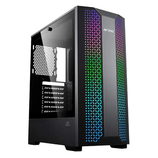 ANT ESPORTS ICE-280TG RGB ATX Mid Tower Cabinet (Black)