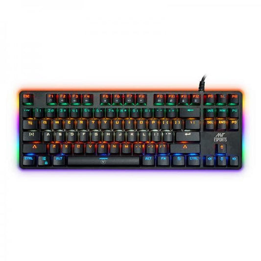 Ant Esports MK1000 Blue Switch TKL Wired RGB Mechanical Keyboard (Black) 8906136070417
