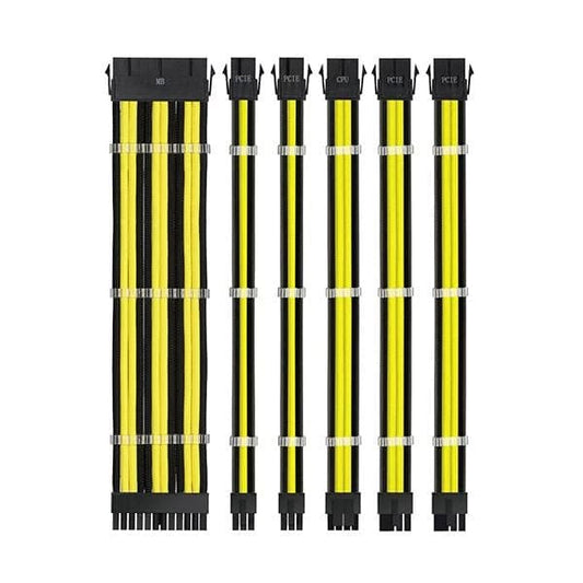 Ant Esports MOD Cable Black &amp Yellow Cable set 3combs 30cm 16AWG