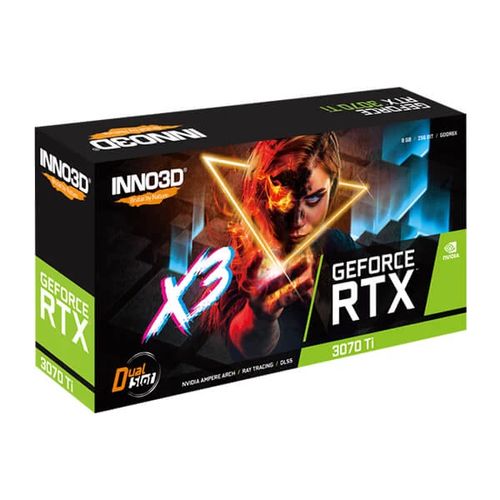 Inno3D GeForce RTX 3070 Ti X3 OC 8GB GDDR6X Graphics Card