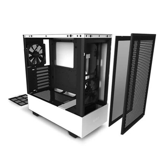 NZXT H510 Flow Edition Compact Mid Tower Cabinet ATX (Matte White)