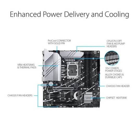 Asus Prime Z790M-Plus D4 M-ATX Motherboard