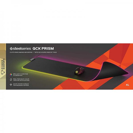 SteelSeries QcK Prism Cloth XL Gaming Mouse Pad (Black)
