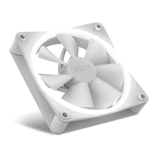 NZXT F120 RGB 120mm White Cabinet Fan ( Single Pack )