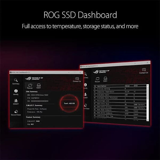 Asus ROG Strix Arion S500 500GB NVMe Portable SSD (Type-C)