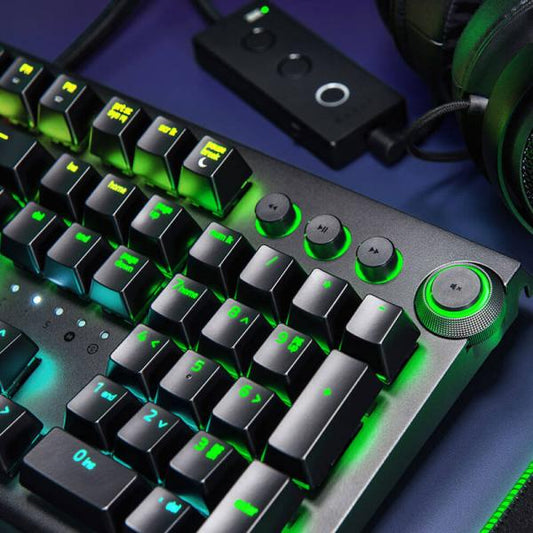 Razer Blackwidow Elite Mechanical Gaming Keyboard Green Switches (Black)