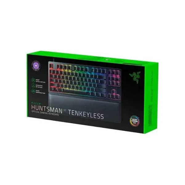 Razer Huntsman V2 Tenkeyless Optical Gaming Keyboard (Linear Red Switch)  Quartz