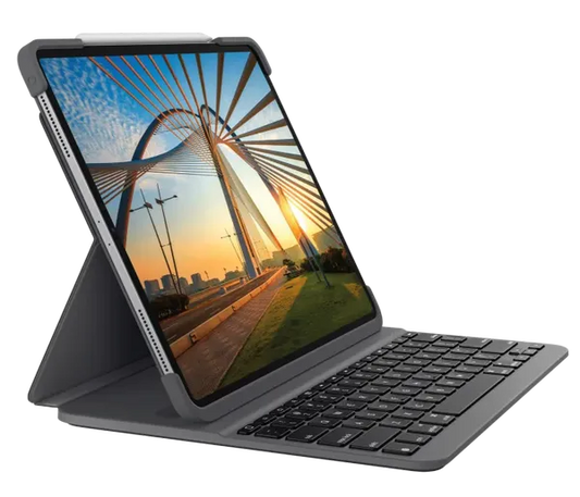 Logitech Slim Folio for ipad Pro 12.9 inch Bluetooth Tablet Keyboard  (Black)