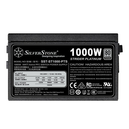SilverStone Strider Platinum Series ST1000-PTS 80+ Platinum Fully Modular PSU (1000 Watt)