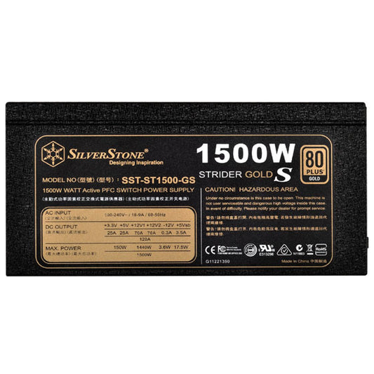 SilverStone Strider Gold Series ST1500-GS 80+ Gold Fully Modular PSU (1500 Watt)