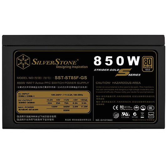 SilverStone Strider Gold ST85F-GS 80+ Gold Fully Modular PSU (850W)