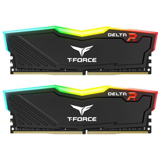 TeamGroup T-Force Delta RGB 32GB (16GBx2) 3200MHz DDR4 RAM (Black)
