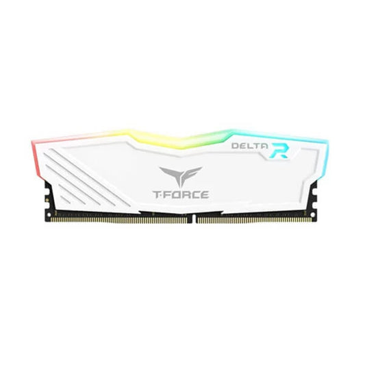 TeamGroup T-Force Delta RGB 32GB (32GBX1) 3600MHz DDR4 RAM (White)