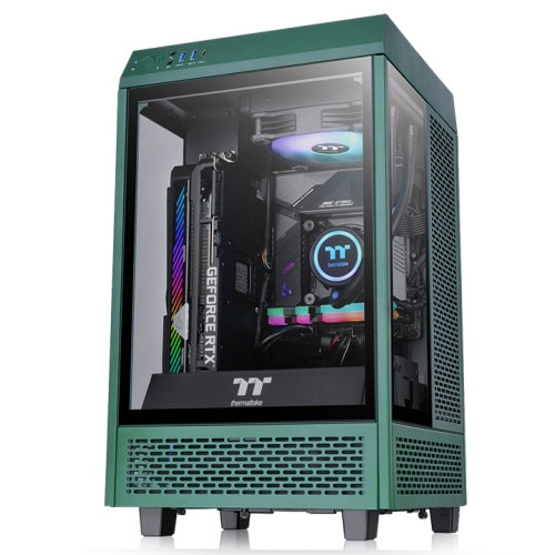 Thermaltake The Tower 100 TG Mini Tower Cabinet (Racing Green)