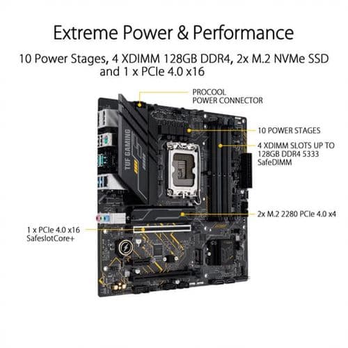 Asus TUF Gaming B660M-E D4 Motherboard