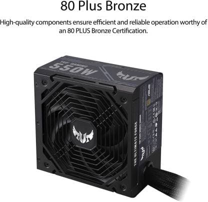 Asus TUF Gaming 550W Bronze Semi Modular PSU (550 Watt)