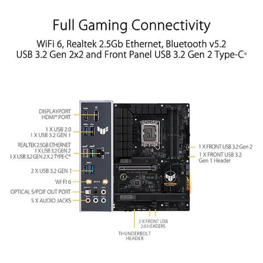 Asus TUF Gaming B760-Plus Wi-Fi D4 Motherboard