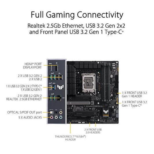 Asus TUF Gaming B760M-Plus D4 Motherboard