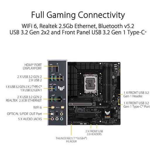 Asus TUF Gaming B760M-Plus Wi-Fi D4 Motherboard